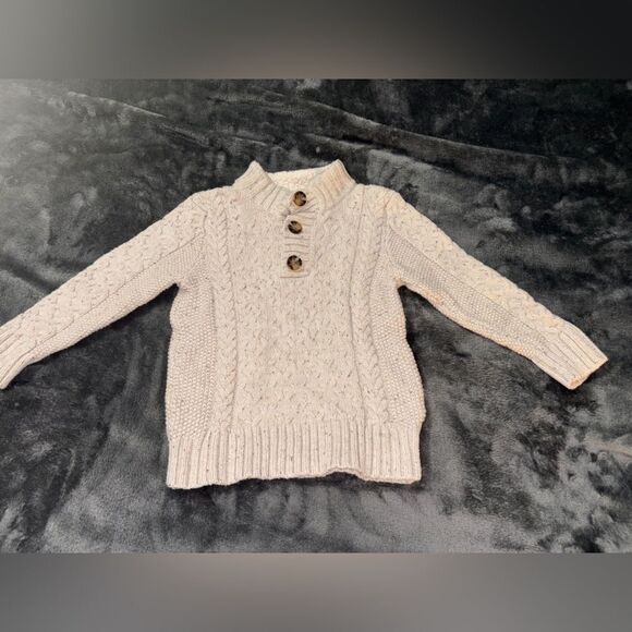 Cat & Jack boys 4t thick sweater with buttons - Picture 1 of 3